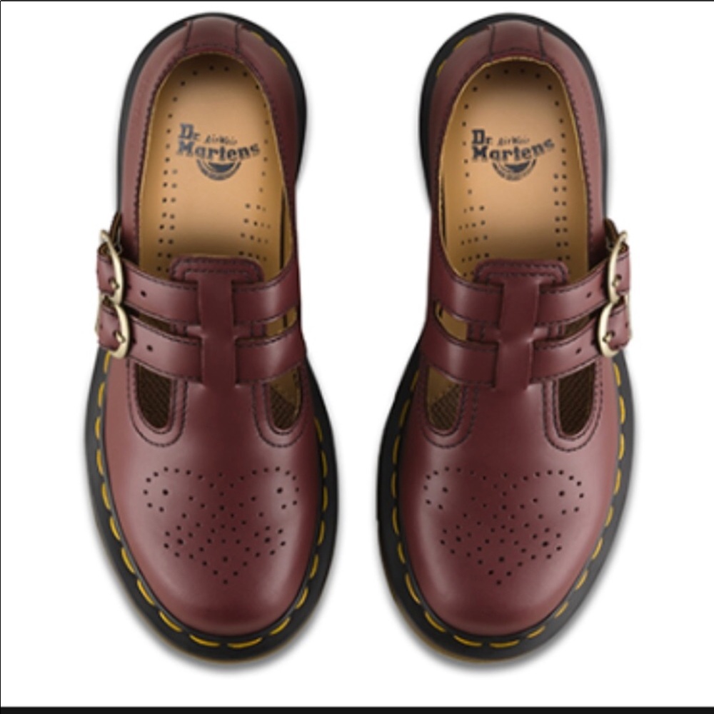 Brown Doc Martens Mary Janes size 8